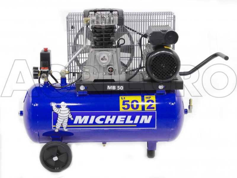 Michelin MB 50 MC - Compresor de aire el&eacute;ctrico de correa - Motor 2 HP - 50 l