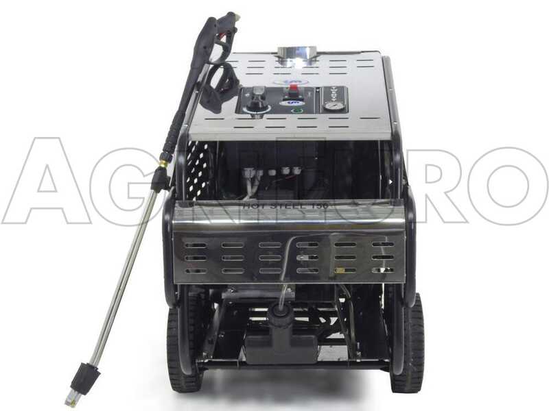 ITM - HOT STEEL 150/15 - Hidrolimpiadora profesional trif&aacute;sica de agua caliente - 150 bar - 900 L/h - Acero inoxidable