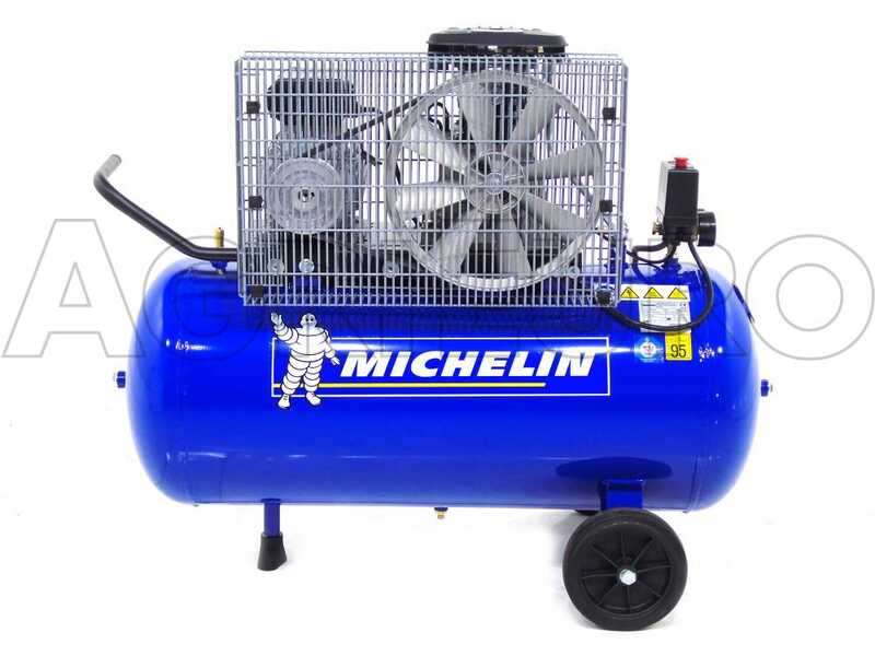 Michelin MB 100 B - Compresor de aire el&eacute;ctrico monof&aacute;sico de correa - Motor 2 HP - 100 L