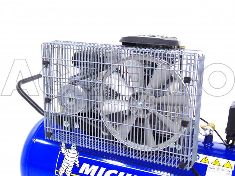 Michelin MB 100 B - Compresor de aire el&eacute;ctrico monof&aacute;sico de correa - Motor 2 HP - 100 L