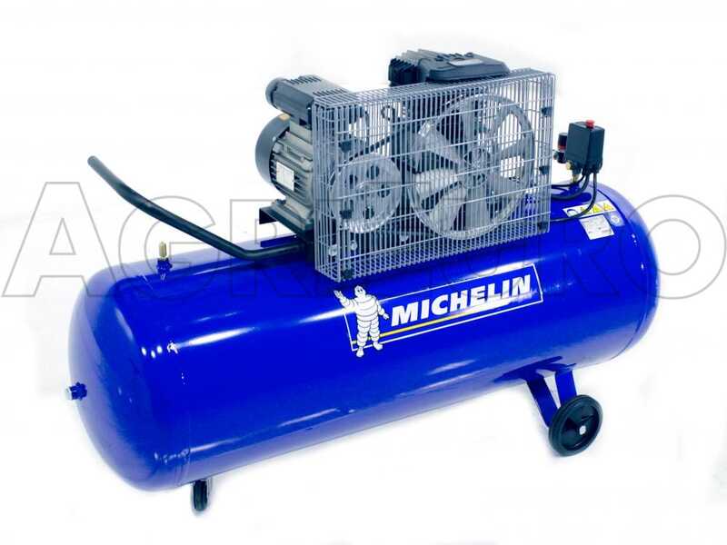 Michelin MB 200 3B - Compresor de aire el&eacute;ctrico monof&aacute;sico de correa - Motor 3 HP - 200 L