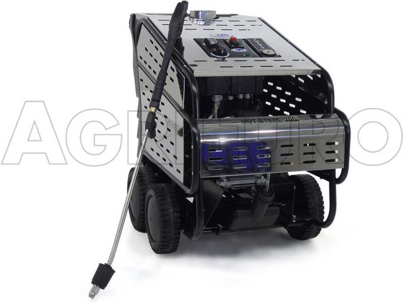 ITM - HOT STEEL 200/15 - Hidrolimpiadora profesional de agua caliente - trif&aacute;sica - 200 bar - 900 L/h - acero inoxidable