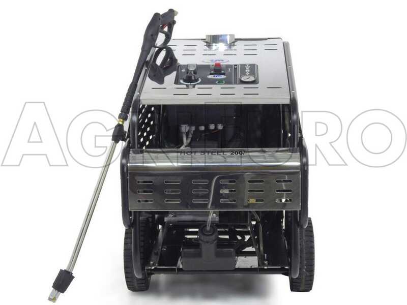 ITM - HOT STEEL 200/15 - Hidrolimpiadora profesional de agua caliente - trif&aacute;sica - 200 bar - 900 L/h - acero inoxidable