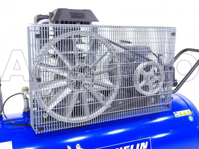 Michelin MCX 300 858 - Compresor de aire el&eacute;ctrico trif&aacute;sico de correa - Motor 7.5 HP - 270 L