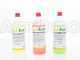 Juego 3 detergentes profesionales para hidrolimpiadoras para la limpieza de exteriores y afines, 3 frascos de 1 l
