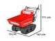 GeoTech GeoPorter 330D BS - Carretilla con motor - Caj&oacute;n dumper capacidad 300 kg