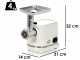 DCG FW2695 - Picadora de carne el&eacute;ctrica cuchilla de acero inox. con motor el&eacute;ctrico - 220V