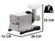 Reber 9502NSP INOX - N.5 - Picadora de carne el&eacute;ctrica - 400W