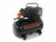Black &amp; Decker BD195 12 NK - Compresor de aire el&eacute;ctrico port&aacute;til monof&aacute;sico, sin aceite - Motor 1.5 HP - 12 L