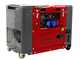 GeoTech Pro DGP8500SE-3 - Generador de corriente di&eacute;sel silencioso con ruedas y AVR 6.0 kW - Continua 5.5 kw Full-Power + ATS trif&aacute;sico
