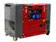 GeoTech Pro DGP8500SE-3 - Generador de corriente silencioso con ruedas y AVR 6 kW - Continua 5.5 kW Full-Power + ATS monof&aacute;sico