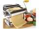 M&aacute;quina para hacer pasta BEPER 90.345 con manivela - para extender y cortar la pasta
