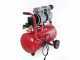GeoTech S-AC 24.8.10 - Compresor de aire el&eacute;ctrico silencioso 24 l sin aceite - Motor 1 hp