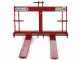 GeoTech D700 - Horquillas portapalets para tractor - Cargador trasero - Capacidad 700 Kg