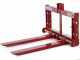 GeoTech D700 - Horquillas portapalets para tractor - Cargador trasero - Capacidad 700 Kg