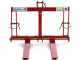 GeoTech D300 - Horquillas portapalets para tractor - Cargador trasero - Capacidad 300 Kg