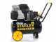 Stanley Sil Air 244/24 - Compresor de aire el&eacute;ctrico con ruedas - 1.5 HP - 24 l sin aceite - Silencioso