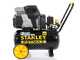 Stanley Sil Air 244/24 - Compresor de aire el&eacute;ctrico monof&aacute;sico silencioso, sin aceite - Motor 1.5 HP - 24 L