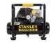Stanley Vento Rollcage OL244/6 PCM - Compresor de aire el&eacute;ctrico monof&aacute;sico silencioso, sin aceite - Motor 1.5 HP - 6 L