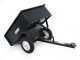 Remolque abatible para tractor cortac&eacute;sped de metal GeoTech TC3080D caj&oacute;n cm 97x76 (h 33 cm)