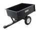 Remolque abatible para tractor cortac&eacute;sped de metal GeoTech TC3080D caj&oacute;n cm 97x76 (h 33 cm)