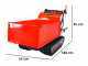 Carretilla con motor de orugas AMA TAG500T con caja extensible, carga 500 kg