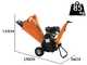 Wortex D200/80L - Biotrituradora de gasolina - Motor Loncin 196 cc