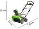 Greenworks GD40ST - Quitanieves de bater&iacute;a - BATER&Iacute;A Y CARGADOR NO EST&Aacute;N INCLUIDOS