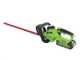 Cortasetos el&eacute;ctrico a bater&iacute;a Greenworks G40HT 40V - cuchilla de 61 cm - Bater&iacute;a 2A 40V