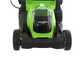 PROMO Cortac&eacute;sped el&eacute;ctrico de bater&iacute;a Greenworks G40LM41 40V - cm 41 - Bater&iacute;a 4 Ah
