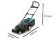 Gardena PowerMax 1800/42 - Cortacésped eléctrico - 1800 W - Corte de 42 cm