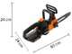 Worx WG322E.1 - Electrosierra de bater&iacute;a 20V 2 Ah - Espada de 25cm
