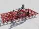 Rastra de dientes fijos serie media AgriEuro EPM50 - de arrastre - 50 dientes plegable - 250cm