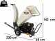 BlackStone GBD-1500 BS - Biotrituradora de gasolina profesional - Motor B&amp;S 13.5