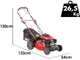 Cortac&eacute;sped autopropulsado de gasolina GeoTech Pro S46-140BG - 2en1: recogida + salida trasera