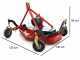 Geotech Pro TLP 120 - Cortac&eacute;sped para tractor - 3 rotores de 1 cuchilla