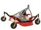 GeoTech-Pro TLP 180 - Cortac&eacute;sped para tractor - 3 rotores de 1 cuchilla