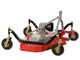 GeoTech-Pro TLP 180 - Cortac&eacute;sped para tractor - 3 rotores de 1 cuchilla
