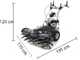 Barredora de gasolina Blackstone GS100V-K, ancho de trabajo 100 cm, motor Briggs&amp;Stratton