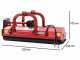 GeoTech-Pro RMF200 - Trituradora para tractor - Serie medio-pesada - Reversible - Desplazamiento hidr&aacute;ulico