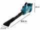 Soplador el&eacute;ctrico Makita DUB362Z -2 bater&iacute;as de litio 18v 5ah - cuerpo mec&aacute;nico