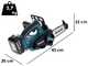 Makita DUC122 LXT - Electrosierra de bater&iacute;a 18V 3Ah - Espada de 11.5cm