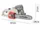 Ikra IECS 2240 TF - Electrosierra de 2200 W - Espada de 40 cm