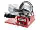 Seven Italy PS 220 PRO-Roja - Cortadora de fiambre , cuchilla 220 mm - Afilador incluido - 160 W