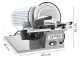 Italy PS 220 PRO-Silver -Cortadora de fiambre Seven - cuchilla 220 mm - afilador incluido - 160 W
