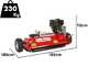 GeoTech Pro GTFM 120 BSE - Desbrozadora de arrastre para quad - B&amp;S XR2100