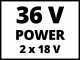 Einhell TE-AC 36 6 8 Li OF Set - Compresor de aire de bater&iacute;a sin aceite - 4Ah 2X18V