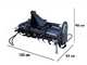 Blackstone BHTL-150 - Rotovator para tractor serie medio-pesada - Desplazamiento hidr&aacute;ulico