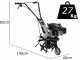 Alpina ATL 36 V - Motoazada de gasolina 4 HP - Alpina ST 120 OHV de 123 cc