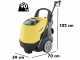 Lavor Texas R 1509 GL - Hidrolimpiadora de agua caliente profesional  - 160 bar - 540 l/h
